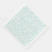 aquamarin/weiß 55. serviette (Ecke)