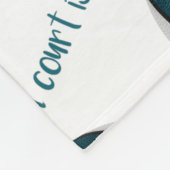 aquamarin Weiß Der Basketballplatz ist mein glückl Fleecedecke (Ecke)