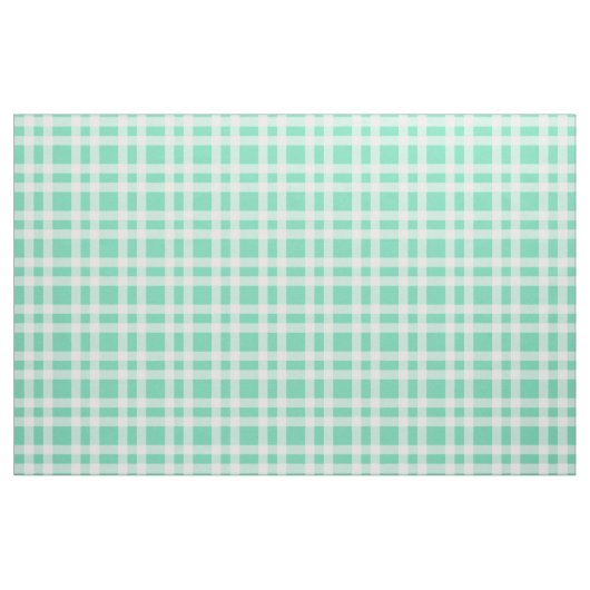 Aquamarin Weiß Karomuster Stoff (Yard (91,4 cm))