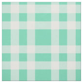 Aquamarin Weiß Karomuster Stoff (Muster)