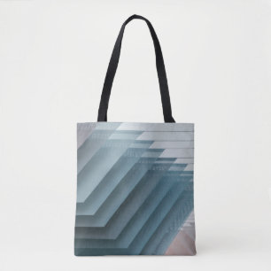Aquamarin-weiße Digitaltapete Tasche