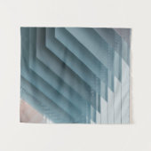 Aquamarin-weiße Digitaltapete Wandteppich (Vorderseite (Horizontal))