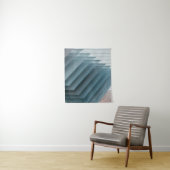 Aquamarin-weiße Digitaltapete Wandteppich (Beispiel)