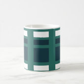 Aquamarin White Blue Karo Buffalo Kariert Kaffeetasse (Mittel)