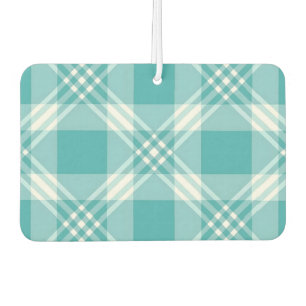 Aquamarin White Kariert - Air Freshener Autolufterfrischer