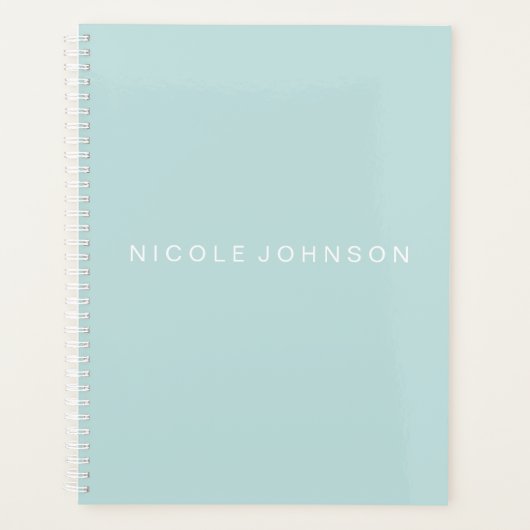 Aquamarin / Wochen/Monatsplaner Planer (Vorderseite)