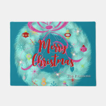 Aquamarin Wreath Retro Weihnachten