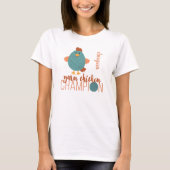 Aquamarin Yarn Chicken Champion T-Shirt (Vorderseite)