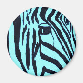 Aquamarin Zebra Magnet (Vorne)
