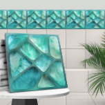 Aquamarin - Zellcollage Fliese<br><div class="desc">Aquamarin - Zellcollage</div>