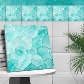 Aquamarin - Zellen abstrakt Fliese