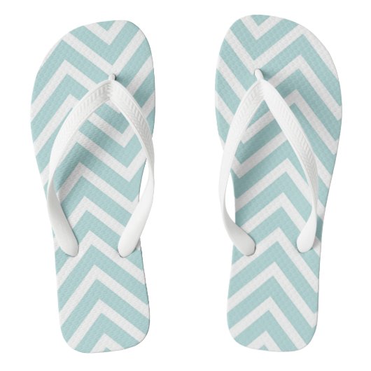 Aquamarin Zickzack Badesandalen (Fußbett)