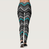 Aquamarin Zig Zag mit Band...TN Leggings (Rückseite)