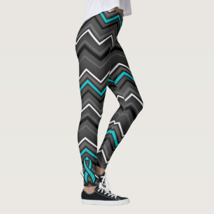 Aquamarin Zig Zag mit Band...TN Leggings