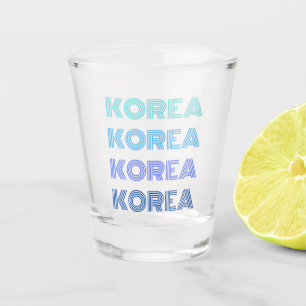 Aquamarin zu Blue Korea Soju Schnapsglas