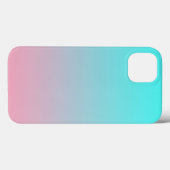 Aquamarin zu rosa, schlichter Hintergrund Case-Mate iPhone Hülle (Rückseite (Horizontal))