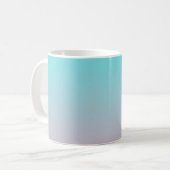 Aquamarin zu rosa, schlichter Hintergrund Kaffeetasse (Vorderseite Links)