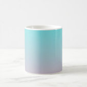 Aquamarin zu rosa, schlichter Hintergrund Kaffeetasse (Mittel)