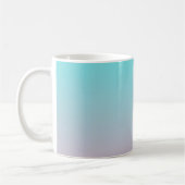 Aquamarin zu rosa, schlichter Hintergrund Kaffeetasse (Links)