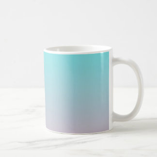 Aquamarin zu rosa, schlichter Hintergrund Kaffeetasse