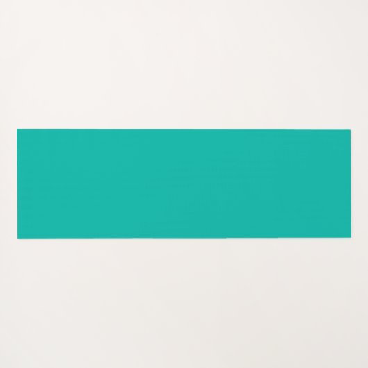 Aquamarine Abstrakte Blätter Yogamatte (Rückseite (Horizontal))