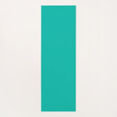 Aquamarine Abstrakte Blätter Yogamatte (Rückseite)