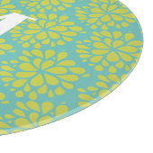 Aquamarine Abstrakte Blumenmonografie Schneidebrett (Ecke)