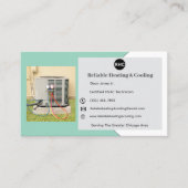 Aquamarine AC Unit Heizungs-Kühlerhauptkarte Visitenkarte (Vorderseite)