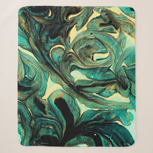 Aquamarine Acrylfarben: abstrakter Hintergrund. Sherpadecke