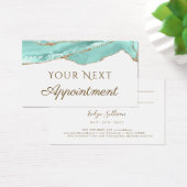 Aquamarine Agate Appointing Card (Schreibtisch)