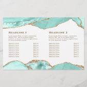 Aquamarine-Agate-Broschüre (Rückseite)