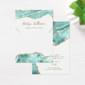 Aquamarine agate Halskette Display Karte (Schreibtisch)