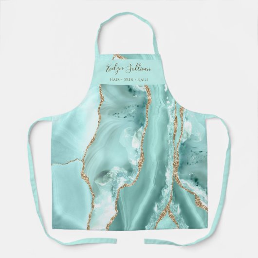 Aquamarine agieren Schönheit berufliche Schürze (Vorderseite)