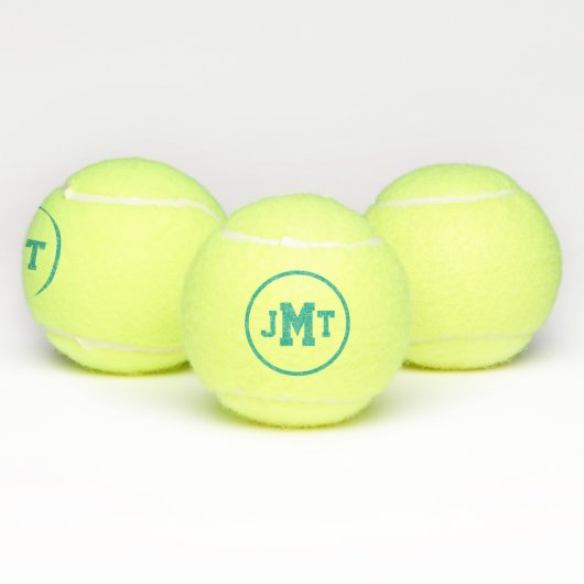 Aquamarine All-American Monogram Tennis Balls Tennisbälle (Multi)