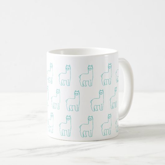 Aquamarine Alpaka-Tasse Kaffeetasse (VorderseiteRechts)