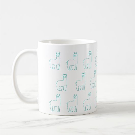 Aquamarine Alpaka-Tasse Kaffeetasse (Links)