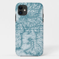 Aquamarine Alte Welt Antike Karte 5 Fall