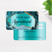 Aquamarine Ankunftskarte (Schreibtisch)