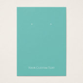Aquamarine Aqua Blue Earring Display Card für das (Vorderseite)