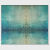 Aquamarine Aqua Green Textur Geschenkpapier (Flach)