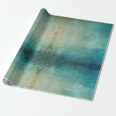 Aquamarine Aqua Green Textur Geschenkpapier (Ungerollt)