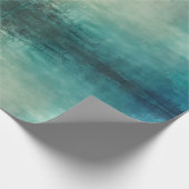 Aquamarine Aqua Green Textur Geschenkpapier (Ecke)