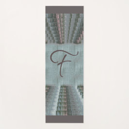 Aquamarine Aqua Mint Rosa Rosa Erdreitöne Leinwand Yogamatte