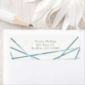 Aquamarine Aqua Modern Geometric Lines Party Einla (Insitu)