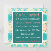 Aquamarine Aquarellblume (Rückseite)