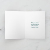 Aquamarine Aquarellfarbe Moderne Weihnachten im Un (Innenseite)