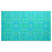 Aquamarine Arabesque Bohemisches Muster Stoff (Yard (91,4 cm))
