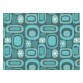 Aquamarine Atomzeitfieldstones Tischdecke (Vorderseite (Horizontal))