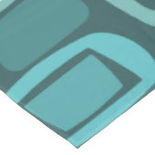 Aquamarine Atomzeitfieldstones Tischdecke (Schrägansicht)