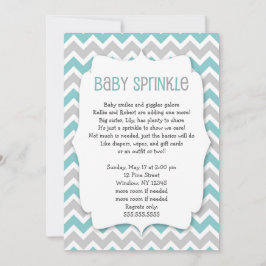 Aquamarine Baby Sprinkle / neutrale Babydusche Einladung